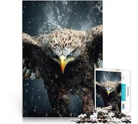 Puzzle de 1000 Piezas para Adultos águila Volando en Estado Salvaje Juguete Educativo para aliviar el estrés Mejorar la Memoria 52x38cm