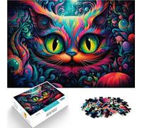 Puzzle de 1000 piezas para adultos Alice Cat relajante juguete intelectual y educativo regalos de cumpleaños para adolescentes a partir de 14 años, 26 x 38 cm