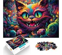 Puzzle de 1000 piezas para adultos Alice Cat sofisticado juego Ayuda al cerebro a entrenar juguetes adictivos para desarrollar la paciencia 26 x 38 cm