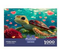 Puzzle De 1000 Piezas para Adultos - Amor por Las Tortugas, Un Desafiante Acertijo, Animales Marinos, Rompecabezas De Decoración Familiar, para Toda La Familia 70x50cm/1000pcs