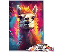 Puzzle de 1000 piezas para adultos Animales Alpaca Juegos Educativos para el Hogar Juguetes DIY 26 x 38 cm Alivio del Estrés Vacaciones en Casa Matar Tiempo
