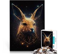 Puzzle de 1000 piezas para adultos animales conejo rompecabezas - Juego estimulante para entrenar tu cerebro y tus manos adecuado para adolescentes de 14 años y mayores, 26 x 38 cm