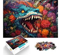 Puzzle de 1000 piezas para adultos, animales malvados del infierno, juguete de juguete sofisticado, decoración del hogar para adolescentes a partir de 14 años, 50 x 75 cm