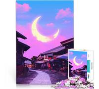 Puzzle de 1000 Piezas para Adultos Anime vs Realidad 6 Alivia el estrés Vacaciones en casa Matar el Tiempo Apto para Parejas 38x26cm