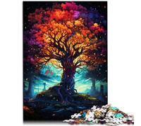Puzzle de 1000 piezas para adultos, árbol de la sabiduría, colorido, juego familiar, una obra de arte adecuada para niños y jóvenes a partir de 14 años, 26 x 38 cm