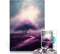 Puzzle de 1000 Piezas para Adultos árbol de Sakura Juguetes adictivos Que desafían la Inteligencia Cerebral Regalo Divertido 75x50cm