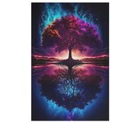 Puzzle de 1000 piezas para adultos, árbol del mundo de la vida, puzles de madera para niños, rompecabezas creativo, regalo para amigos y familiares (78 x 53 cm)