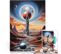 Puzzle de 1000 Piezas para Adultos Arquitectura alienígena n.° 3 para el Juguete de desafío de Juego Educativo Gran Regalo 38x26cm