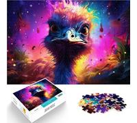 Puzzle de 1000 piezas para adultos, arte de avestruz, interesante rompecabezas para reducir el estrés, gran regalo adecuado para jóvenes a partir de 14 años, 26 x 38 cm