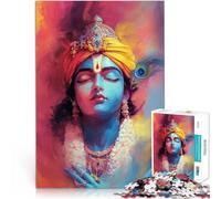 Puzzle de 1000 Piezas para Adultos Arte pacífico de Krishna Juguetes Juegos Educativos Antiestrés Regalos de Amigo Secreto 75x50cm