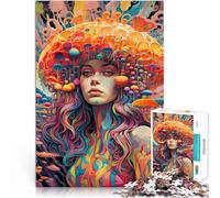 Puzzle de 1000 Piezas para Adultos Arte psicodélico Ayuda al Cerebro a ejercitar Juguetes adictivos para Cultivar la Paciencia. Apto para Parejas 38x26cm