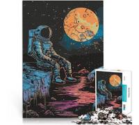 Puzzle de 1000 Piezas para Adultos Astronauta contemplando el Espacio Montaje de Patrones Cada Pieza es única: un desafiante y Divertido Juego Familiar 38x26cm