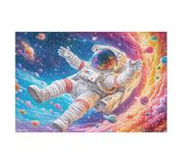 Puzzle De 1000 Piezas para Adultos Astronauta del Espacio 1000 PCS 75x50cm Apto para Principiantes Montaje Fluido Relajación Diaria Ejercicio Cerebral Regalo