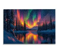 Puzzle de 1000 Piezas para Adultos, Aurora Puzzle 1000 Piezas, Paisaje Rompecabezas Adultos con Caja, Medidas: 75x50 cm, Rompecabezas Madera para Toda la Familia, Home Decoration, Regalo Mujer, -1719