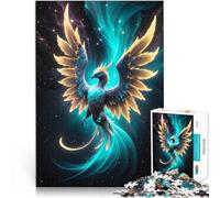Puzzle de 1000 Piezas para Adultos Ave Fénix Mística Juego Familiar para aliviar el estrés: desafío difícil Regalo Divertido 38x26cm