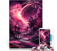 Puzzle de 1000 Piezas para Adultos Bajo el Resplandor Lunar Desafío difícil para aliviar el estrés Lista de Deseos con Papá Noel 75x50cm