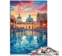 Puzzle de 1000 piezas para adultos, baños termales Budapest, juguete para la familia, regalo de 26 x 38 cm, ideas de regalo únicas para niños a partir de 14 años