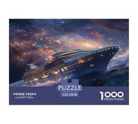 Puzzle De 1000 Piezas para Adultos - Barco de Crucero, Un Desafiante Acertijo, Arte Retro Barco, Actividad Artística Desafiante Y Relajante, para Toda La Familia 52x38cm/1000pcs
