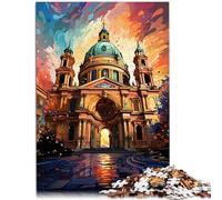 Puzzle de 1000 piezas para adultos, basílica de San Esteban como regalo, 26 x 38 cm, decoración única para el hogar y regalos para adolescentes a partir de 14 años