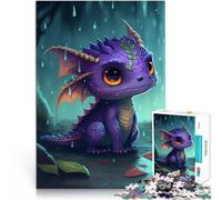 Puzzle de 1000 Piezas para Adultos Bebé dragón Ayuda al Cerebro a ejercitar Juguetes adictivos para Cultivar la Paciencia. Apto para Parejas 75x50cm