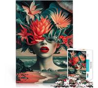 Puzzle de 1000 Piezas para Adultos Belleza enigmática Ayuda al Cerebro a ejercitar Juguetes adictivos para Cultivar la Paciencia. Regalo Divertido 38x26cm
