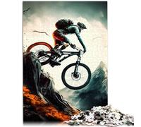 Puzzle de 1000 piezas para adultos bicicleta de montaña juegos educativos en casa Juguetes DIY Entrena tu cerebro y tus manos Adecuado para niños y adolescentes a partir de 14 años, 26 x 38 cm