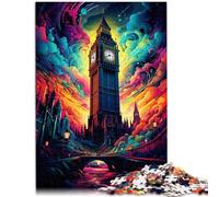 Puzzle de 1000 piezas para adultos Big Ben, juguetes educativos para aliviar el estrés, 26 x 38 cm, ideas únicas de cumpleaños e ideas de regalo para adolescentes a partir de 14 años