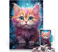Puzzle de 1000 piezas para adultos, bonito gatito, el práctico juego de toda la familia a partir de 14 años, 26 x 38 cm