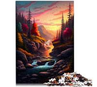 Puzzle de 1000 piezas para adultos, bonito puzle de río - sofisticado regalo de juego para cumpleaños adecuado para adolescentes a partir de 14 años, 26 x 38 cm