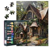 Puzzle de 1000 piezas para adultos, cabaña secreta de cuento de hadas, sofisticado puzle de fantasía (70 x 50 cm), regalo extravagante para la familia noche de juegos y accesorio para el hogar