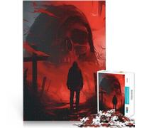 Puzzle de 1000 Piezas para Adultos Calavera de la Muerte Malvada Juegos educativos Decoración del hogar decoración de Pared 52x38cm