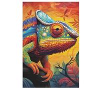 Puzzle de 1000 piezas para adultos, camaleón de madera, desafío cerebral, juego de juguete 78 × 53 cm