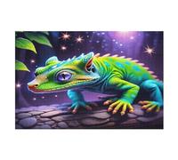 Puzzle de 1000 piezas para adultos, camaleón, juego de descompresión, rompecabezas de juguetes, regalos de cumpleaños (75 x 50 cm)