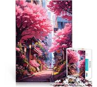 Puzzle de 1000 Piezas para Adultos Caminando en Soledad Juguetes para aliviar el estrés con Piezas de Formas aleatorias Que se entrelazan Completamente 52x38cm