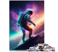 Puzzle de 1000 piezas para adultos caminando entre las estrellas juego intelectual 38x52 cm con póster y hoja de preguntas para adolescentes de 14 años y más