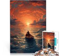 Puzzle de 1000 Piezas para Adultos Caminante Solitario Ayuda al Cerebro a ejercitar Juguetes adictivos para Cultivar la Paciencia. Apto para Parejas 52x38cm
