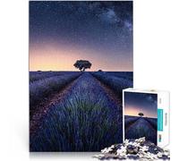 Puzzle de 1000 Piezas para Adultos Campos de Lavanda Ayuda al Cerebro a ejercitar Juguetes adictivos para Cultivar la Paciencia. Buen Regalo 75x50cm