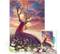 Puzzle de 1000 Piezas para Adultos Campos de Margaritas Juguete Educativo Intelectual descompresor Regalo de cumpleaños 52x38cm