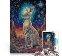 Puzzle de 1000 Piezas para Adultos Canguro de Colores Juguetes adictivos Que desafían la Inteligencia Cerebral Regalo Divertido 38x26cm