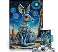 Puzzle de 1000 Piezas para Adultos Canguro de Colores Juguetes adictivos Que desafían la Inteligencia Cerebral Apto para Parejas 52x38cm