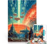 Puzzle de 1000 Piezas para Adultos Caos Marciano Juguetes educativos de Aprendizaje Juegos Familiares Juego de desafío único 38x26cm