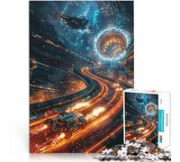 Puzzle de 1000 Piezas para Adultos Carrera Espacial Ayuda al Cerebro a ejercitar Juguetes adictivos para Cultivar la Paciencia. Una Obra de Arte 52x38cm
