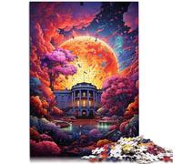 Puzzle de 1000 piezas para adultos, casa blanca, juguetes educativos, alivio del estrés, entrena tu cerebro y tus manos para adolescentes a partir de 14 años, 26 x 38 cm