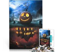 Puzzle de 1000 Piezas para Adultos Casa de Calabaza Alivia el estrés Vacaciones en casa Matar el Tiempo Regalo de cumpleaños 38x26cm