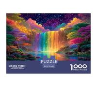 Puzzle De 1000 Piezas para Adultos - Cascada del Arco Iris, Un Desafiante Acertijo, Paisaje artístico, Actividad Artística Desafiante Y Relajante, para Toda La Familia 70x50cm/1000pcs