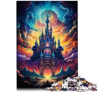 Puzzle de 1000 piezas para adultos, castillo oscuro, juguete de 50 x 70 cm, desafío para la inteligencia cerebral, juguete adictivo para niños a partir de 14 años