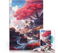 Puzzle de 1000 Piezas para Adultos Cataratas Ruby Ayuda al Cerebro a ejercitar Juguetes adictivos para Cultivar la Paciencia. Gran Regalo 38x26cm