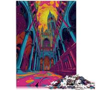 Puzzle de 1000 piezas para adultos Catedral Turku Puzzle Juegos educativos 26 x 38 cm fortalece el amor entre parejas adecuado para niños y adolescentes a partir de 14 años