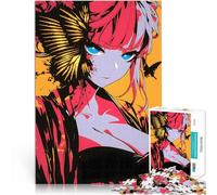 Puzzle de 1000 Piezas para Adultos Chica de Anime con alas Juguete Educativo de Aprendizaje Interacción Entre Padres e Hijos 38x26cm