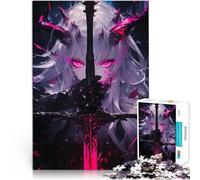 Puzzle de 1000 Piezas para Adultos Chica Demonio de Anime con Espada Desafiante Difícil Cada Pieza es única: un desafiante y Divertido Juego Familiar 38x52cm